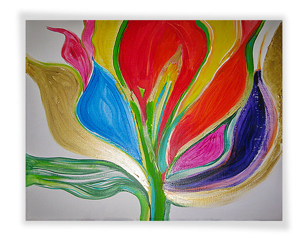 Acryl auf Leinwand. 60 x 50 x 4 cm